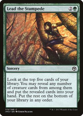 Lead the Stampede card from Iconic Masters
