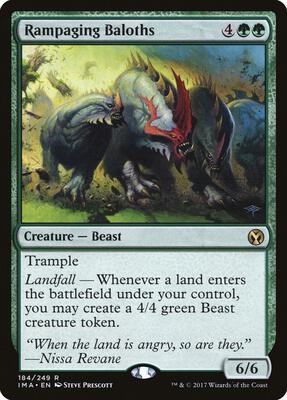 Rampaging Baloths card from Iconic Masters