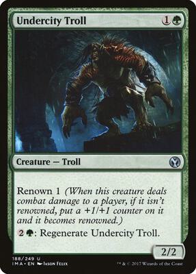 Undercity Troll card from Iconic Masters