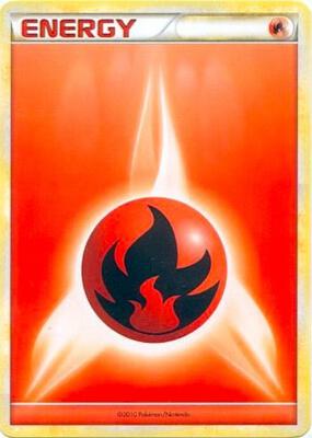 Fire Energy (2010 Unnumbered HGSS Style Non-Holo) card from League & Championship Cards
