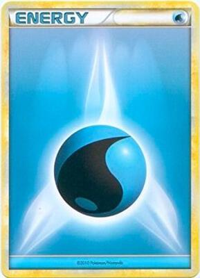 Water Energy (2010 Unnumbered HGSS Style Non-Holo) card from League & Championship Cards