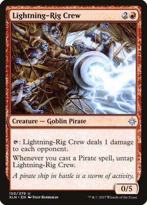 Lightning-Rig Crew card from Ixalan