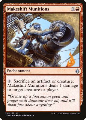 Makeshift Munitions card from Ixalan