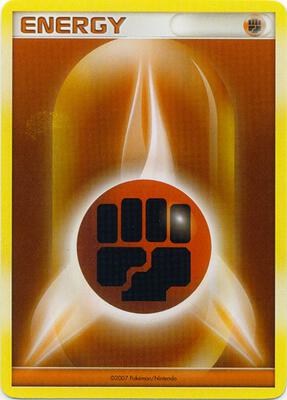 Fighting Energy (2007 Unnumbered D/P Style Non-Holo) card from League & Championship Cards