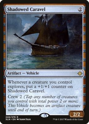 Shadowed Caravel card from Ixalan