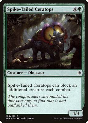 Spike-Tailed Ceratops card from Ixalan