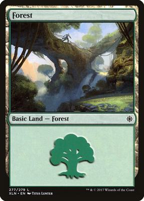 Forest (277) card from Ixalan