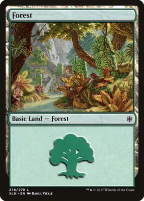 Forest (278) card from Ixalan