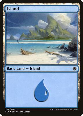 Island (265) card from Ixalan
