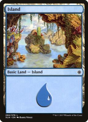 Island (266) card from Ixalan