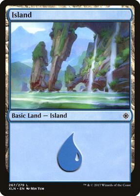 Island (267) card from Ixalan