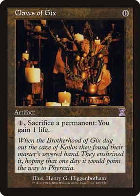 Claws of Gix card from Timeshifted