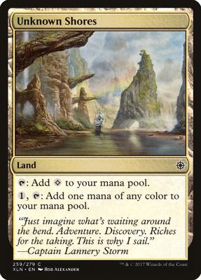 Unknown Shores card from Ixalan
