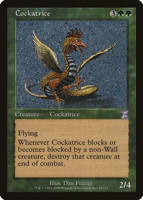 Cockatrice card from Timeshifted