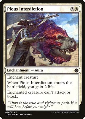 Pious Interdiction card from Ixalan