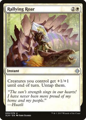 Rallying Roar card from Ixalan