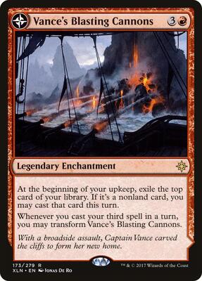 Vance's Blasting Cannons card from Ixalan