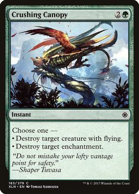 Crushing Canopy card from Ixalan