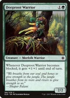Deeproot Warrior card from Ixalan