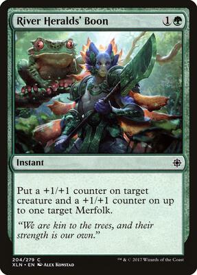 River Heralds' Boon card from Ixalan