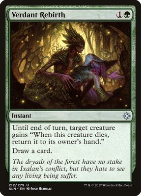 Verdant Rebirth card from Ixalan