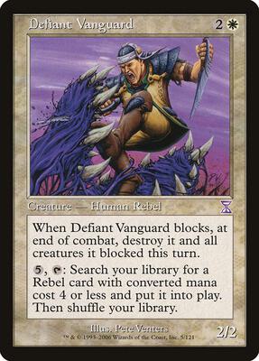 Defiant Vanguard card from Timeshifted