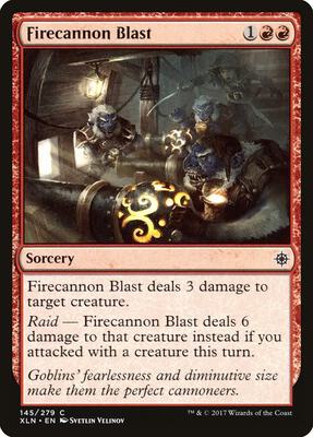Firecannon Blast card from Ixalan