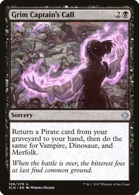 Grim Captain's Call card from Ixalan