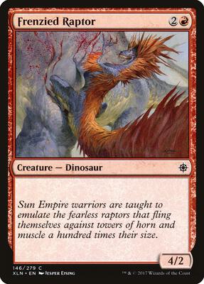 Frenzied Raptor card from Ixalan