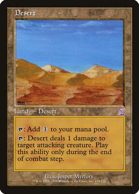 Desert card from Timeshifted