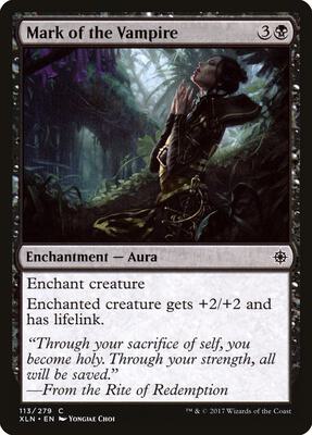 Mark of the Vampire card from Ixalan