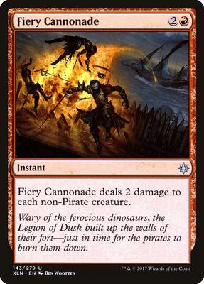 Fiery Cannonade card from Ixalan