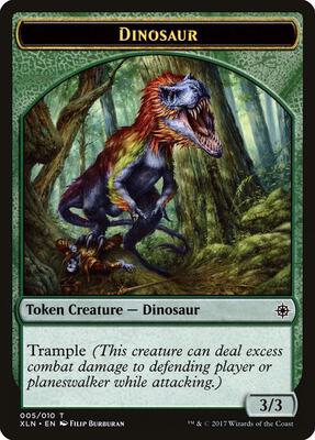 Dinosaur Token card from Ixalan