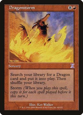 Dragonstorm card from Timeshifted