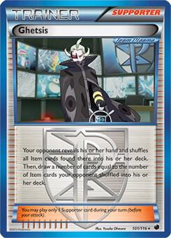 Ghetsis - 101/116 (BW Plasma Freeze) card from Deck Exclusives