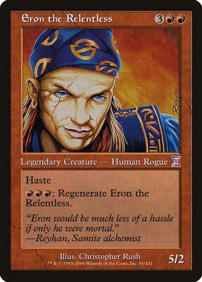 Eron the Relentless card from Timeshifted