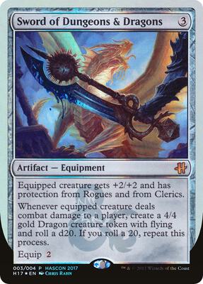 Sword of Dungeons & Dragons card from Media Promos