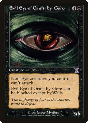Evil Eye of Orms-by-Gore card from Timeshifted