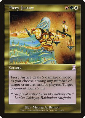 Fiery Justice card from Timeshifted