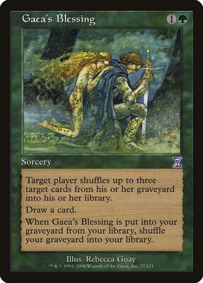 Gaea's Blessing card from Timeshifted