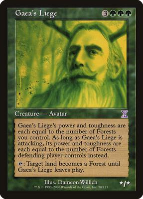 Gaea's Liege card from Timeshifted
