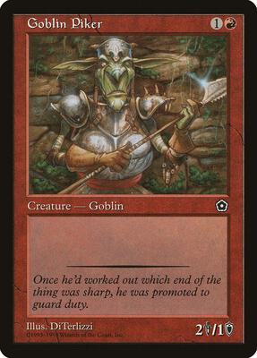 Goblin Piker card from Portal Second Age