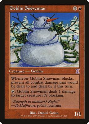 Goblin Snowman card from Timeshifted