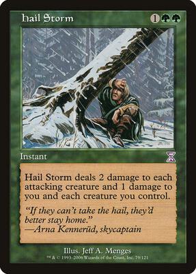 Hail Storm card from Timeshifted