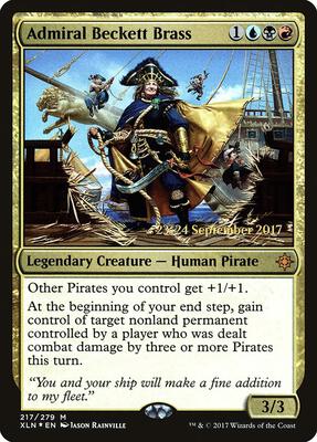 Admiral Beckett Brass card from Prerelease Cards