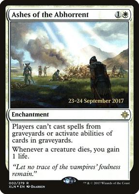 Ashes of the Abhorrent card from Prerelease Cards
