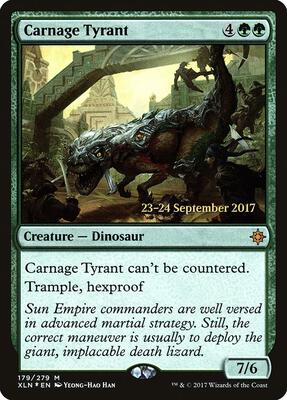 Carnage Tyrant card from Prerelease Cards