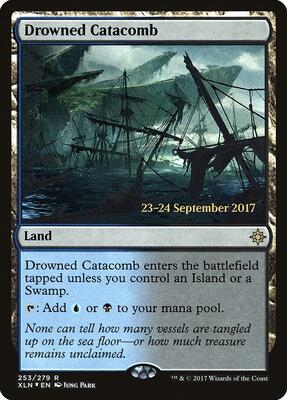 Drowned Catacomb card from Prerelease Cards