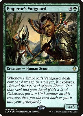 Emperor's Vanguard card from Prerelease Cards