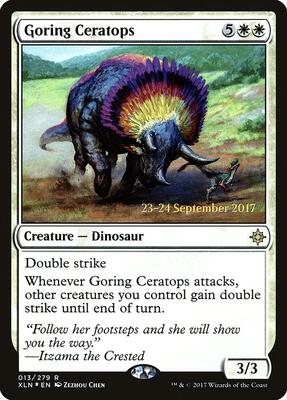Goring Ceratops card from Prerelease Cards